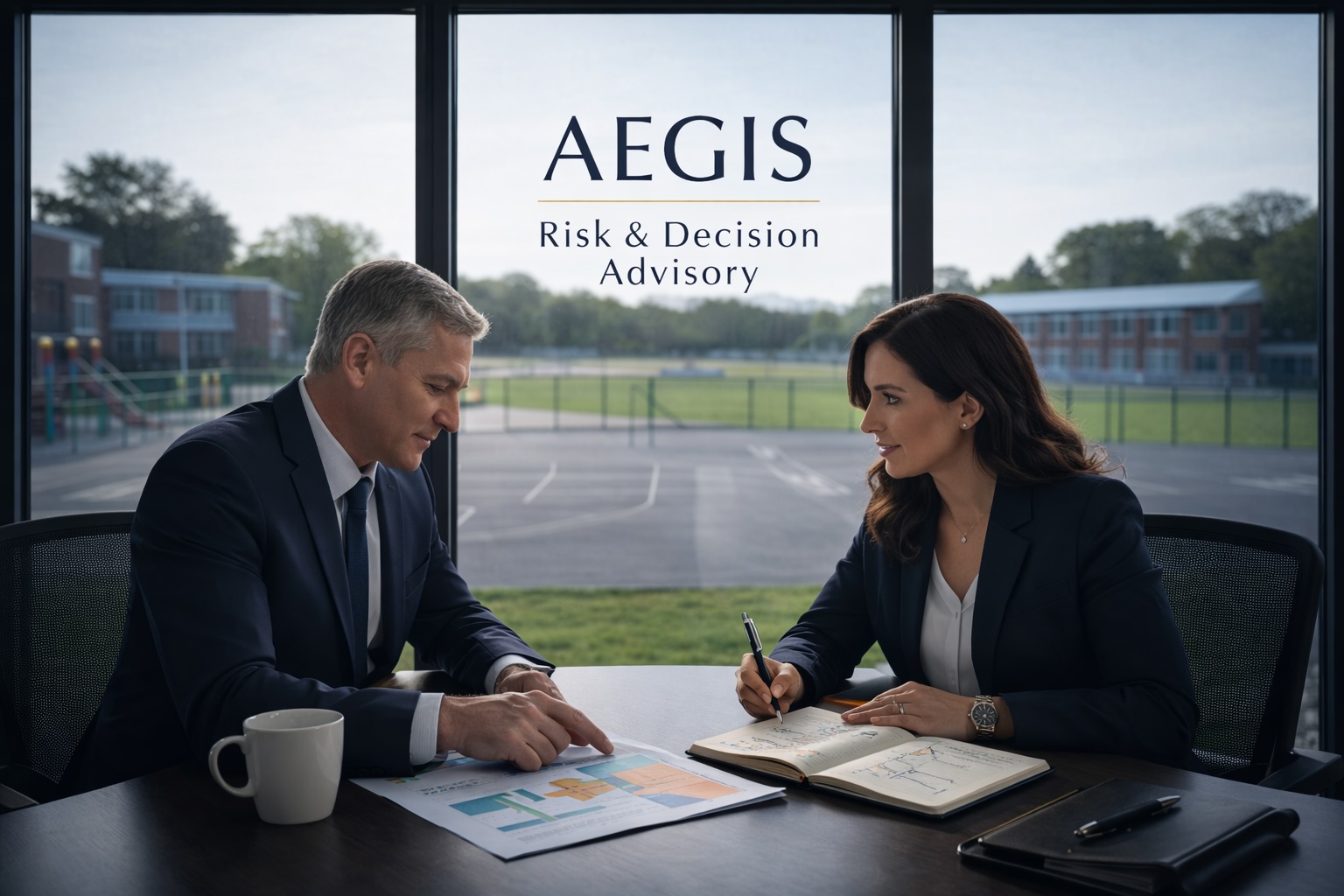 Aegis advisors working with a school on Protect Duty